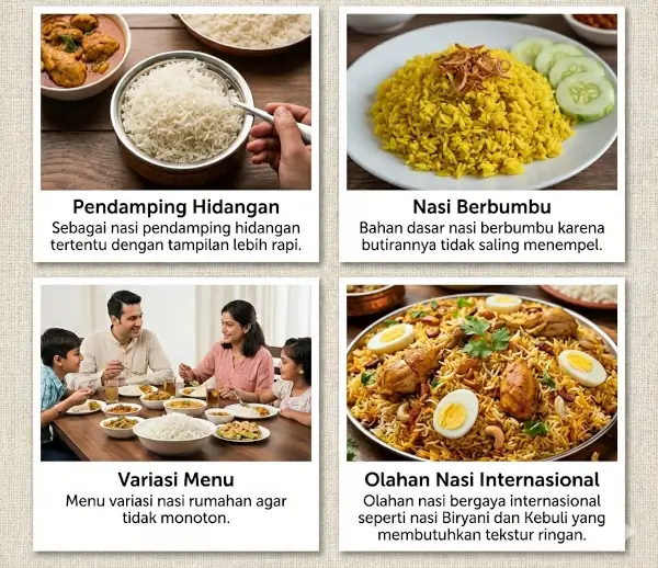 kegunaan beras basmati