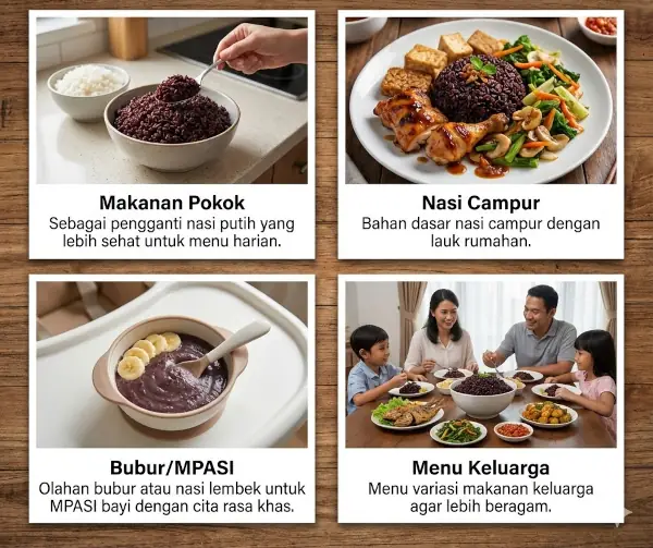 kegunaan beras hitam