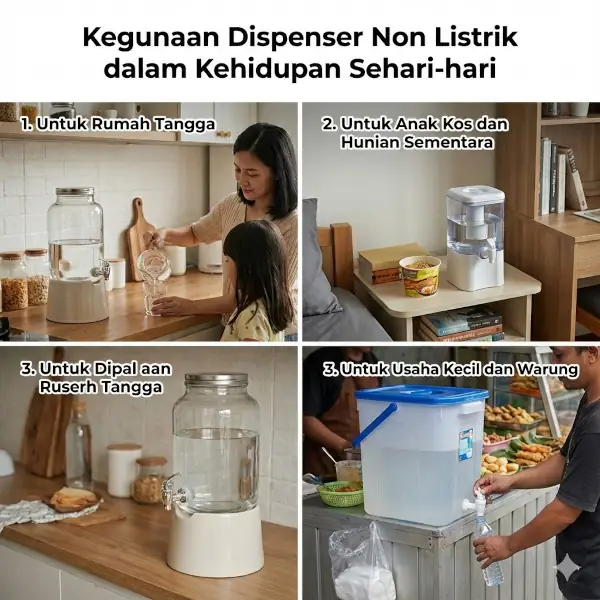 kegunaan dispenser non listrik