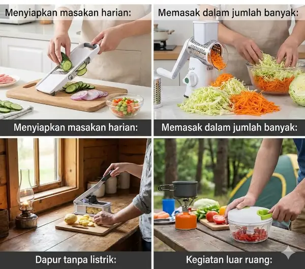 kegunaan pemotong sayur