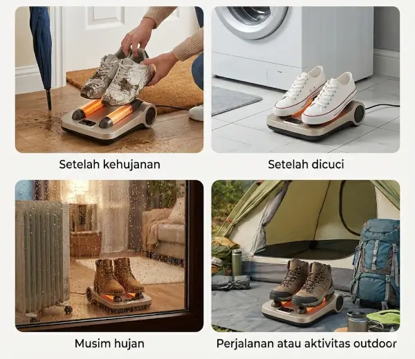 kegunaan pengering sepatu elektrik