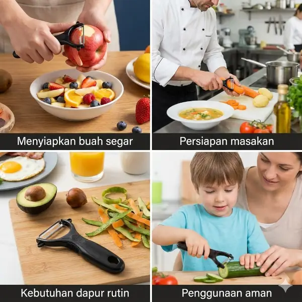 kegunaan pengupas buah
