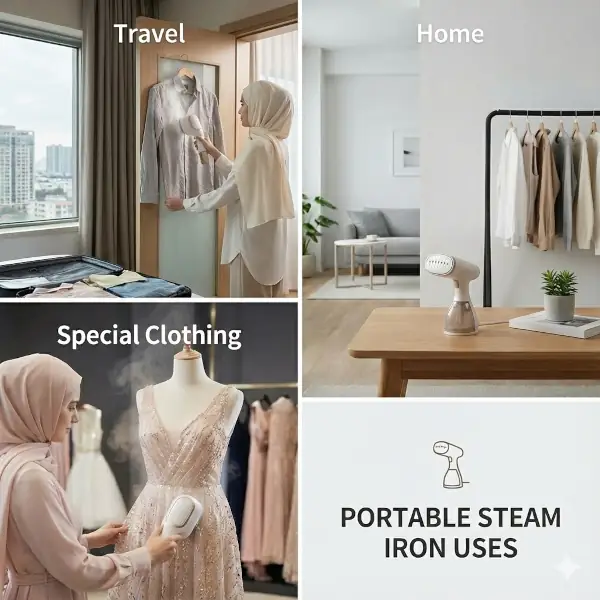 kegunaan setrika uap portable