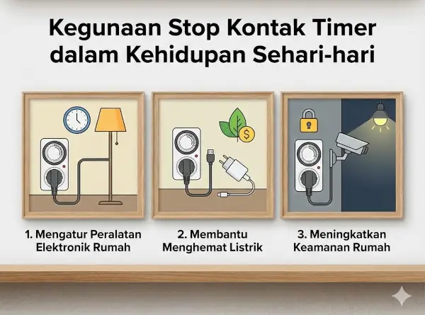 kegunaan stop kontak timer