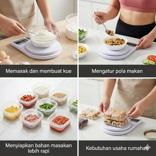 kegunaan timbangan dapur digital