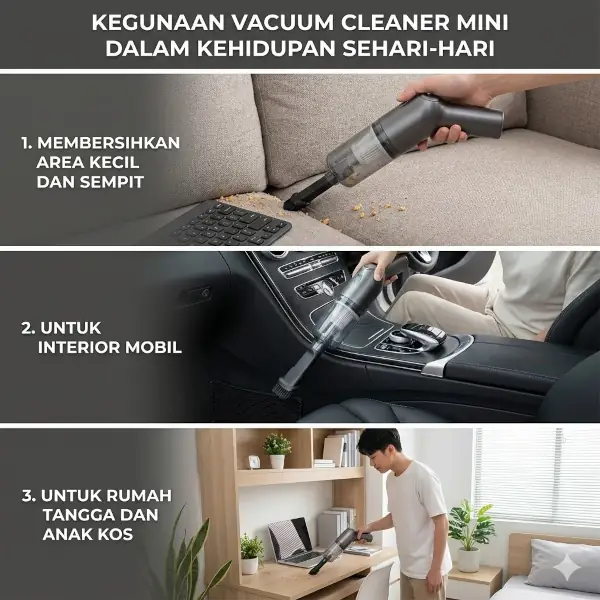 kegunaan vacuum cleaner mini