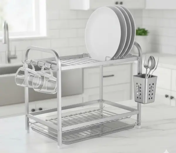 penjelasan rak piring alumunium