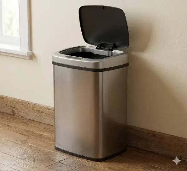 penjelasan tempat sampah sensor otomatis