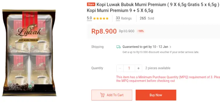 harga Kopi Luwak Hitam Premium